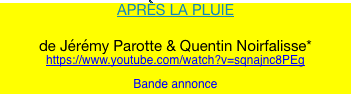 APRÈS LA PLUIE 